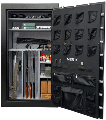 MERIK ASTRO Heavy-Duty Burglar and Fire Resistant Utility Safe - 70"h x 36"w x 28"d